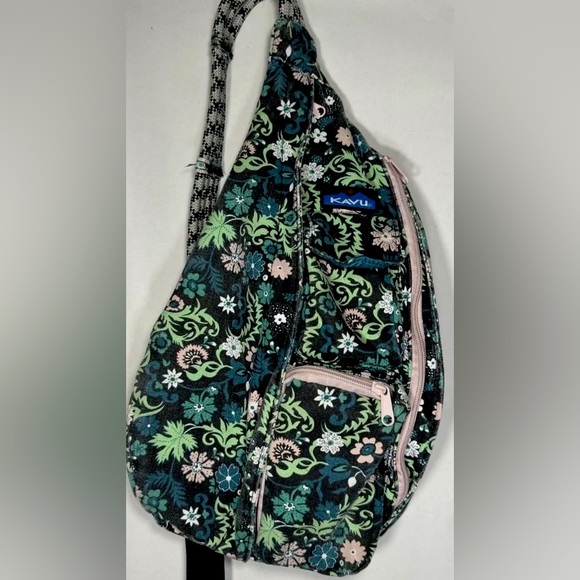 Kavu Handbags - Kavu Rope Sling Bag Floral Print Crossbody Bag